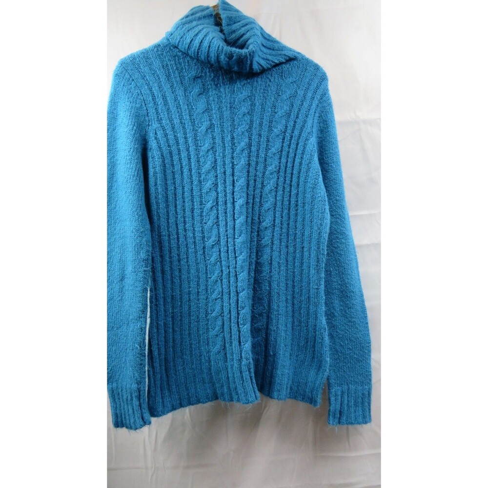 Route 66 Turtleneck Blue Pullover Sweater Womens Size Extra Large Long Sleeve